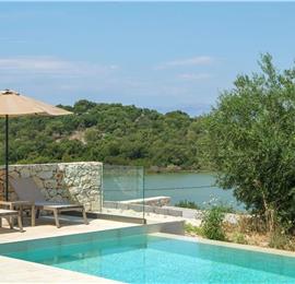  3 bedroom stone villa with pool & seaview, near Acharavi, sleeps 6